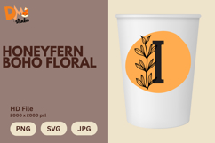 Honeyfern Boho Floral Monogram Product Image 1