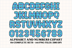 Frozen Princess Alphabet png clipart, Frozen letters doodle Product Image 3