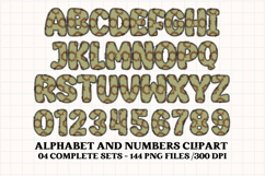 Christmas Alphabet png clipart, christmas doodle letters Product Image 3