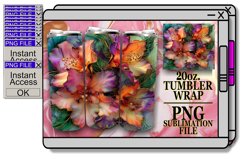 Gilded Blossom Glitter Tumbler Designs Product Image 1