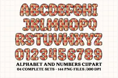 Christmas Alphabet png clipart, christmas letters doodle Product Image 3