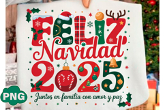 Feliz Navidad Png, Spanish Christmas Png Product Image 1