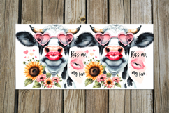 Cow &amp; flowers | 8 Mug watercolor sublimation designs Product Image 9