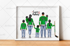 Hockey Family clipart: &quot;HOCKEY CLIPART&quot; Hockey jerseys PNG Product Image 3