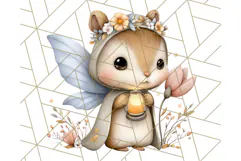 Forest Fairy Garden Creatures PNG, Whimsical Woodland Art Product Image 5