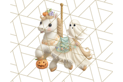 Creepy Carnival Halloween Clipart PNG with Hayride Art Product Image 4