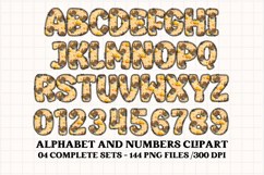 Thanksgiving Alphabet clipart, thanksgiving letters doodle Product Image 3