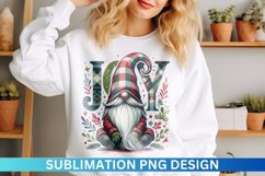 Christmas Gnome Sublimation - Clipart PNG Design Product Image 1