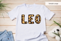 Leopard Print Alphabet SVG Bundle A to Z and 0 to 9 Product Image 9