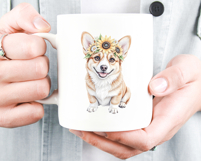 Funny Corgi Clipart, 20 PNG Cute Dog Product Image 9