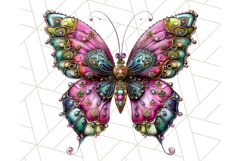 Metallic Butterfly Clipart PNG Clipart, Vibrant Butterfly Product Image 5