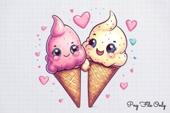 Cute Valentine Kawaii Clipart PNG Product Image 1