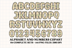 Christmas Alphabet png clipart, christmas letters doodle Product Image 3