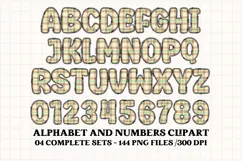 Christmas Alphabet png clipart, christmas letters doodle Product Image 3