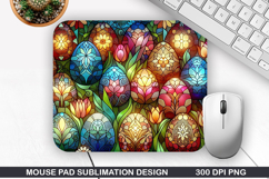 Easter Eggs Mouse Pad Sublimation, Easter Mouse Pad PNG Product Image 1