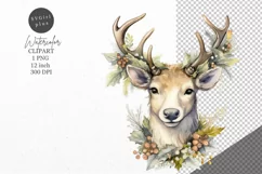 Christmas clipart, Reindeer clipart, Winter clipart Product Image 1