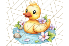 Summer Rubber Duck Clipart PNG, Cute Yellow Ducks Clip Art Product Image 5