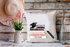 Graduation Books PNG Grad Cap School Glam Design Art Product Image 7