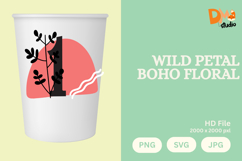 Wild Petal Boho Floral Monogram Product Image 1