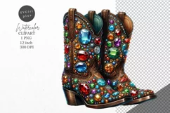 Western clipart, Cowboy boots clipart, Boots clipart Product Image 1