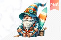 Summer Gnome Sublimation - Clipart PNG Product Image 1