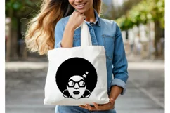 Disco Afro American svg, png Retro Disco 70s afro silhouette Product Image 3