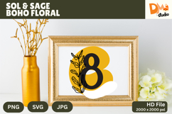 Sol &amp; Sage Boho Floral Monogram Product Image 1