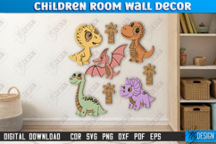 Children Room Wall Décor Laser Cut| Nursery Décor |Dinosaurs Product Image 1