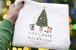 Cozy Days Simple Holiday Ways PNG Sublimation Design Product Image 2