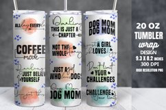 Motivational Quotes Tumbler Wrap Sublimation Product Image 1