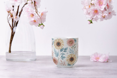 Sunflower Seamless Pattern Bundle, Shabby Chic Floral Product Image 9