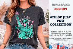 Peace Liberty PNG | Trendy Statue of Liberty DTF Product Image 1