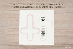 First Communion Cross Laser Cut | Custom Name Cross | SVG Product Image 2