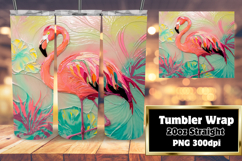 Unique 20oz Tumbler Gift Design , Flamingo Product Image 1