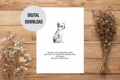 Chihuahua dog card Pet loss gift, Digital download for print Product Image 1
