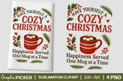 Christmas Kitchen Towel PNG, Christmas PNG, Retro Christmas Product Image 4