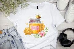 Watercolor Bumble Bee Clipart Product Image 3