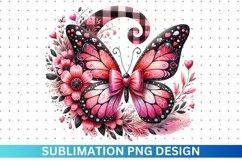 Mother&#039;s day Butterfly Floral Sublimation - Clipart Design Product Image 1