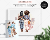 Western Sisters Clipart Portrait Creator Product Image 6