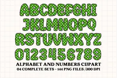 Christmas Alphabet png clipart, christmas letters doodle Product Image 3