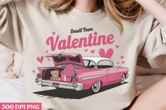 Small Town Valentine PNG, Retro Valentine Sublimation PNG Product Image 1