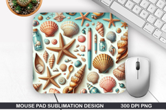 Mouse Pad Sublimation, Summer Mouse Pad PNG Design Product Image 1