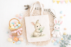 Cute Easter Bunny Clipart 3 Spring PNG SVG JPG Product Image 3