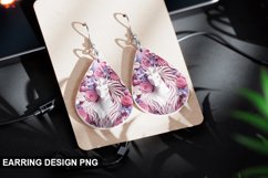 3D Unicorn Earrings Teardrop Sublimation - Unicorn Earrings Product Image 1