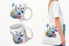 Dreamy Wildflowers Clipart, 59 Png Bundle Product Image 4