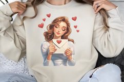 Valentine Love Letters Clipart PNG Product Image 1