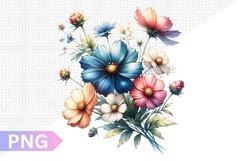 Flowers Sublimation - Clipart PNG Design Product Image 1