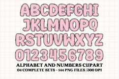 Birthday Girl Alphabet, birthday girl letters doodle clipart Product Image 3