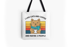 I Like Cats and Coffee and Maybe 3 People Product Image 2