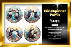 Puffins Wind Spinner Sublimation - 04 Variation Product Image 1